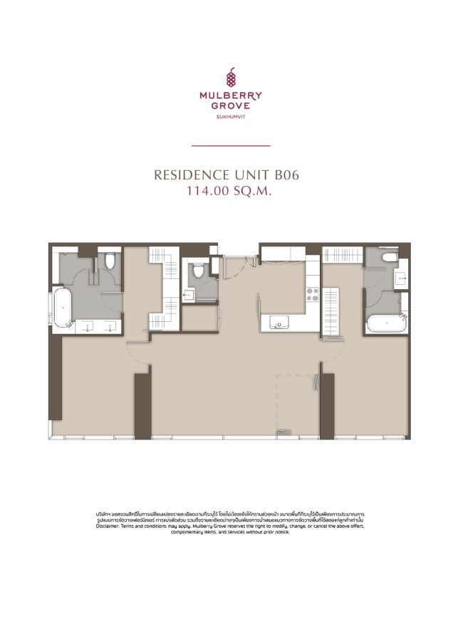 Unit Recommended : MULBERRY GROVE Sukhumvit by MQDC 20
